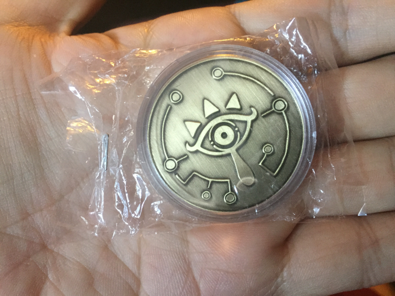Photo: My Zelda coin. I didn’t get a shirt.
